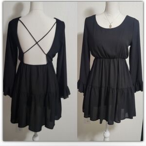 NWT True Light open back mini dress size small